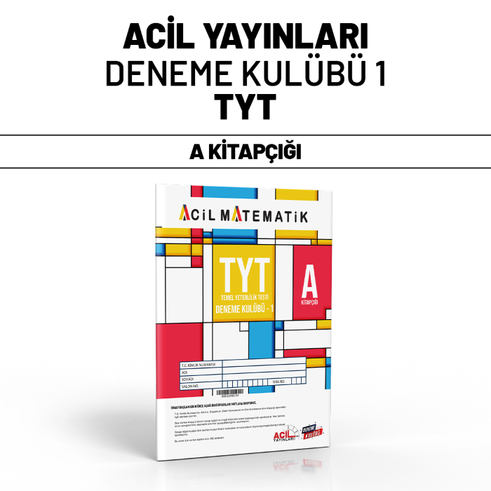 ACİL YAYIN TYT DENEME KULÜBÜ SNV 1-A - 2025-26